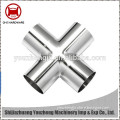 Stainless steel welded cross tee fittings